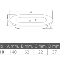 ZJEVAČA OVALNA INOX - Slika 2
