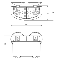 DRŽAČ PVC  MM.160X112X92 - Slika 2