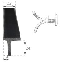 TESSILMARE - TEE SPOJ T22 ZA RUBNU GUMU L45 - Slika 3
