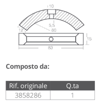 ANODE KIT ZA VOLVO PROPELER 3 PALE - Slika 2