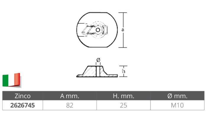 ANODA ZA YANMAR  OR.REF.196350-02550 - Slika 2