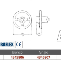 ULTRAFLEX-VOLAN BIJELI V45  MM.280 - Slika 2