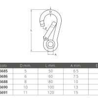 KARABIN KUKA  SS AISI 316 - Slika 2
