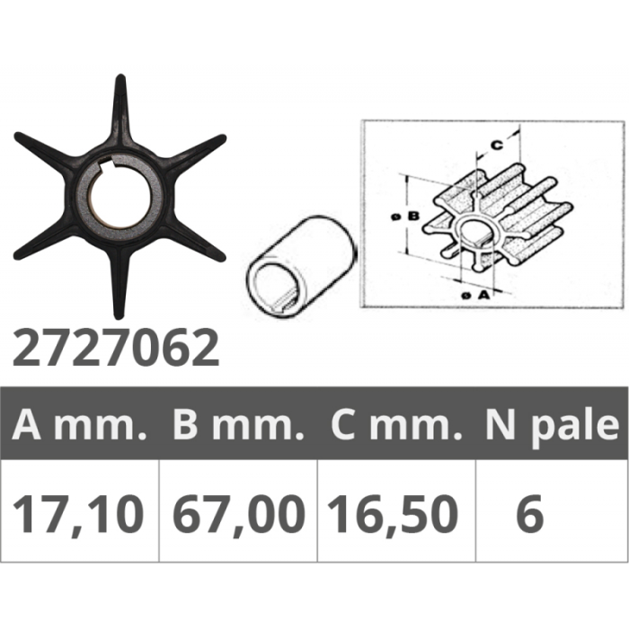 SUZUKI - IMPELER  2 / 4T DT20-40 DF 25-50
