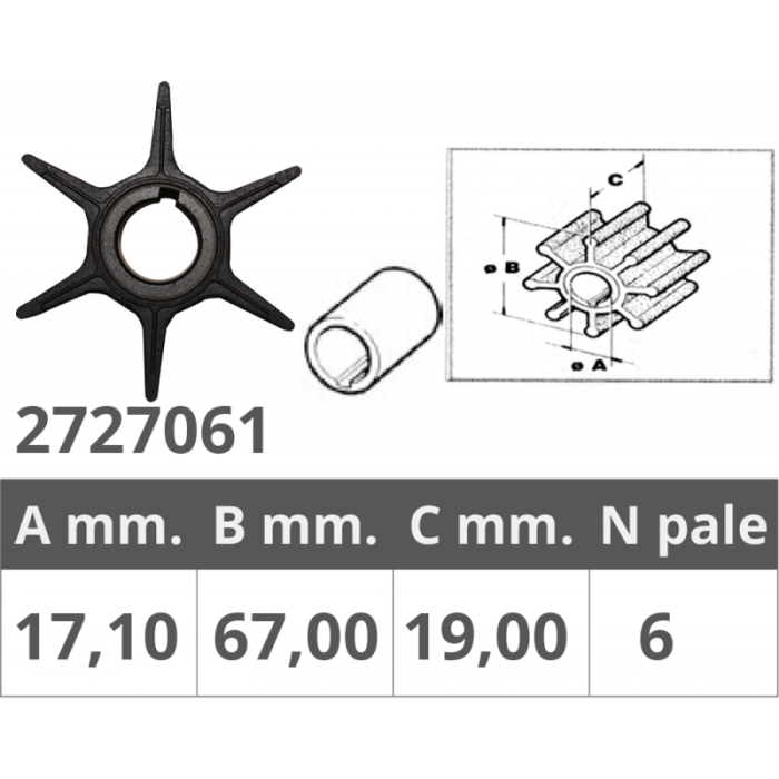 SUZUKI - IMPELER  2T DT 40-50-60-65