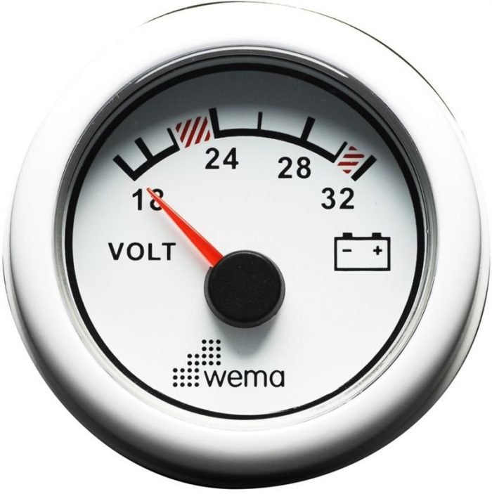 WEMA - VOLTMETAR ANALOGNI 24 V  52 mm - Slika 2