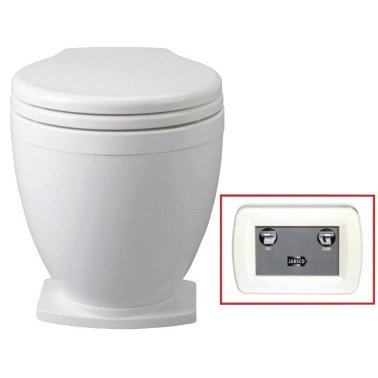 JABSCO - ELEKTRIČNI WC Lite Flush 12V/24V + panelni prekidač