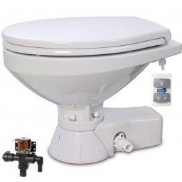 JABSCO - WC ELEKTRIČNI Quiet Flush regular 12V + solenoidni ventil + soft Close