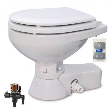 JABSCO - ELEKTRIČNI WC Quiet Flush Compact  - 12V + solenoidni ventil
