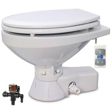 JABSCO - ELEKTRIČNI WC Quiet Flush od 24 V + solenoidni ventil