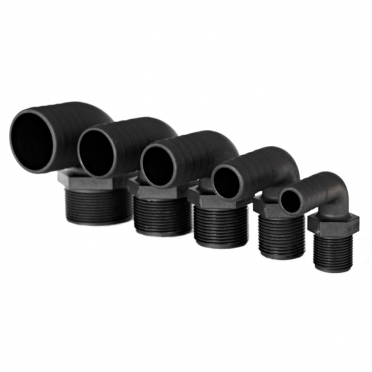 TRUDESIGN - KOLJENO ZA SPOJ GUME  //   90 ° THREADED HOSE HOLDER popust -20%