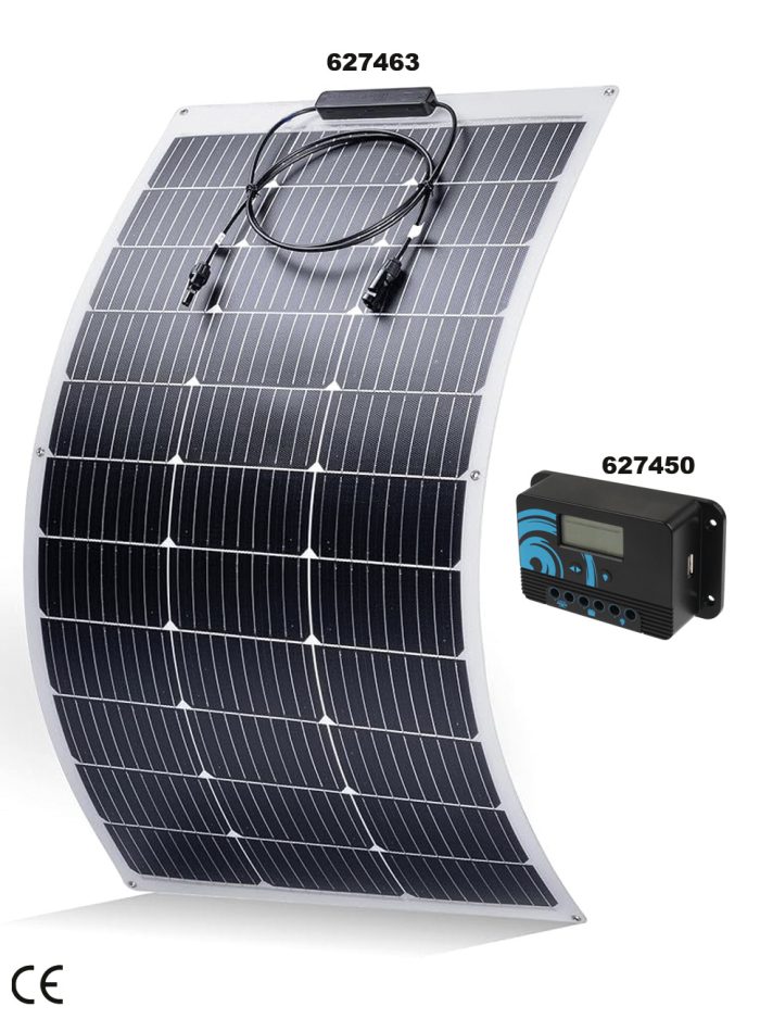 SEAFLO - 100W POLUMAGLASIVI SOLARNI PANEL - popust -40%