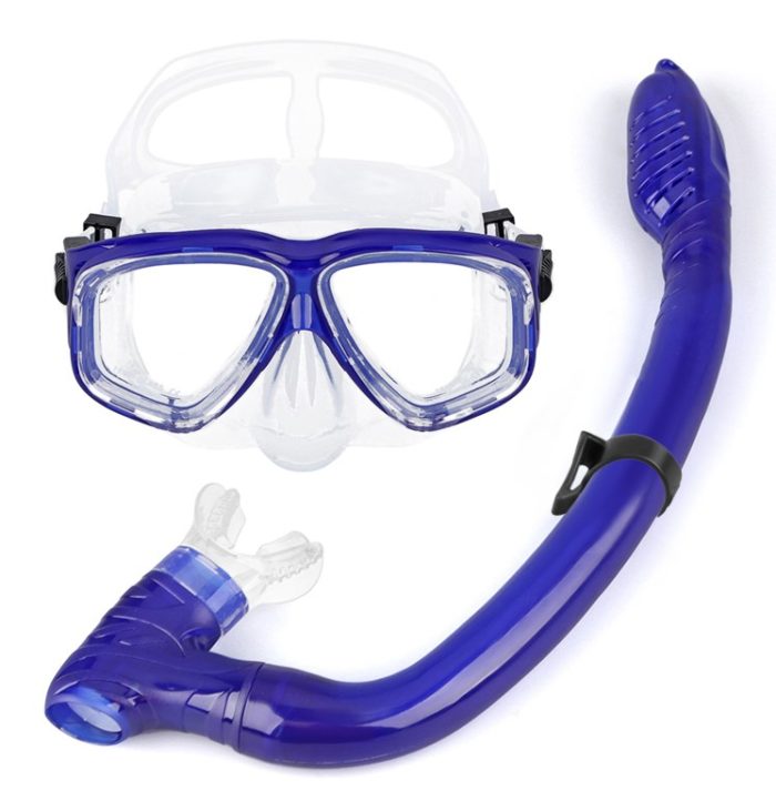 Maska+disalica set za djecu,silikon, crno-bijela