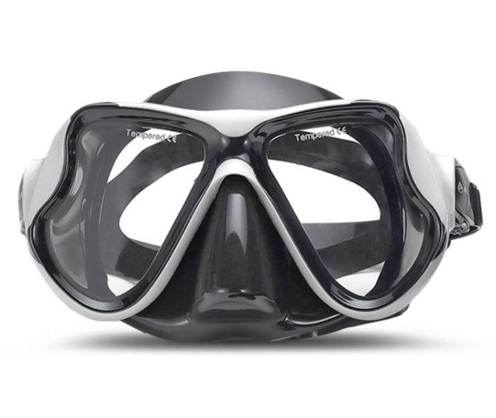 Maska za ronjenje s 2 stakla za odrasle,silikon,cb (Copy)