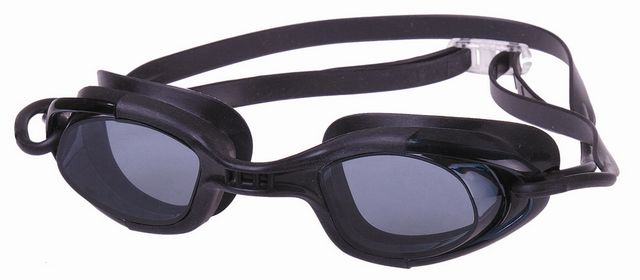 Naočale za plivanje, transparent crna stakla, crna