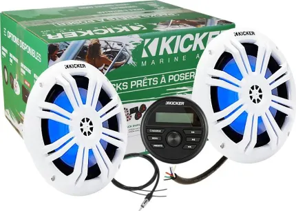 KICKER MARINE -  Ambiance Audio paket – KMC2 i HP 6,5" LED